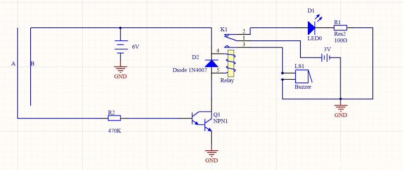 蜂鳴器報(bào)警電路