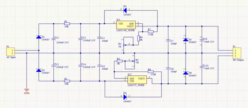可調(diào)線(xiàn)性AC-DC電源